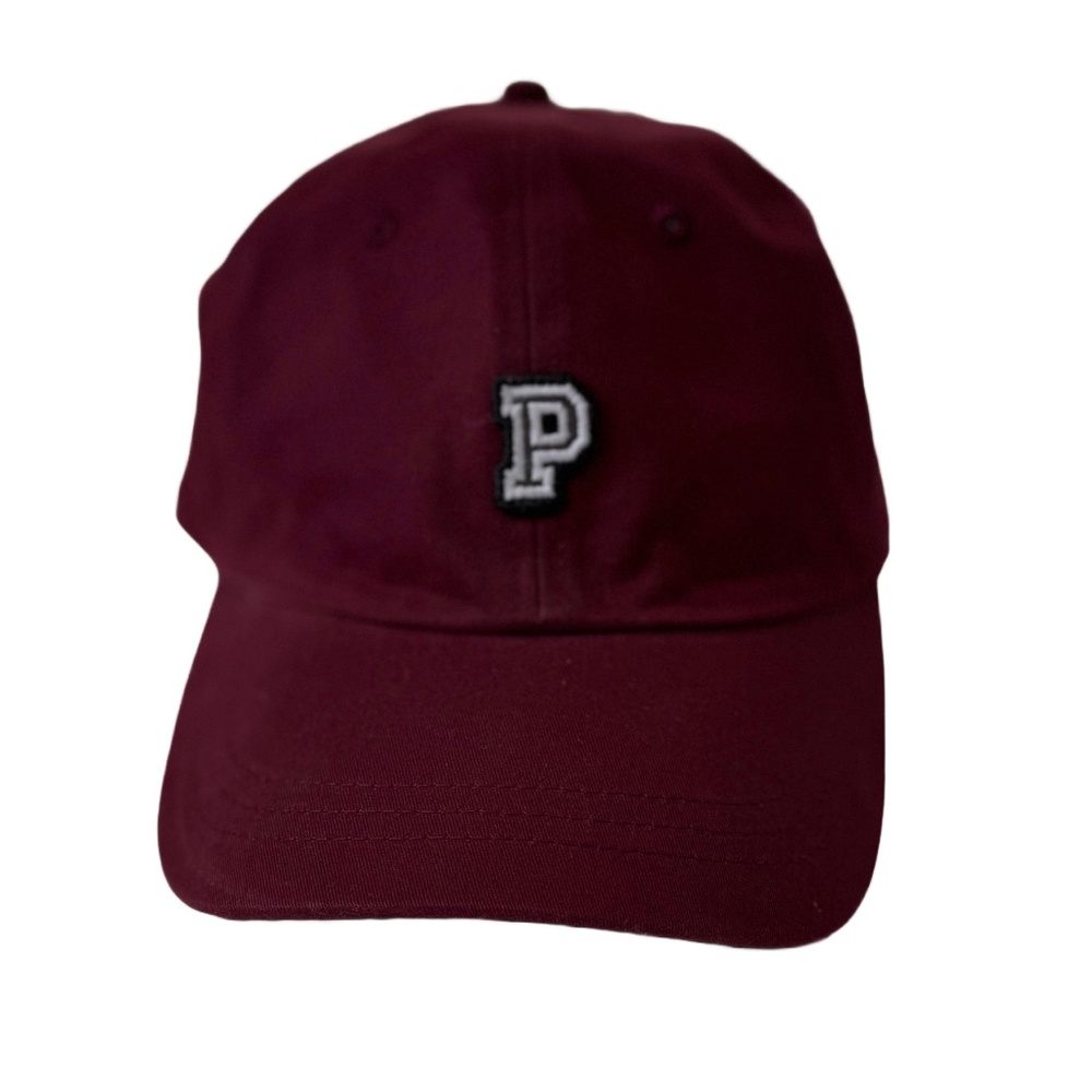 Victoria's Secret PINK Burgundy Hat with Adjustable Strap EUC